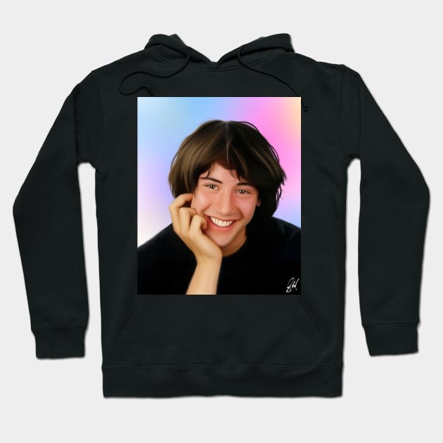 Keanu Reeves Hoodie by Uglykidsophie